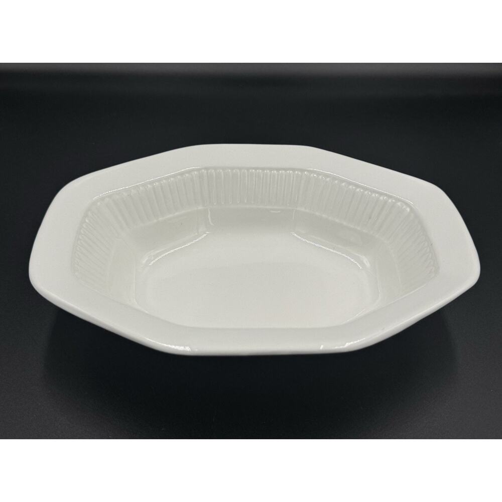 Vintage William Adams & Sons Octagonal Baker – White Micratex Ovenware